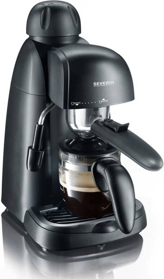 Severin KA 5978 Espresso-apparaat Gebruiksvriendelijk Compact en Lichtgewicht 800w Zwart