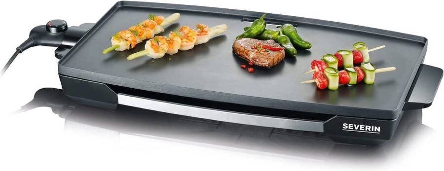 Severin KG 2397 Tafelgrill Teppanyaki bakplaat Antiaanbaklaag 2200 Watt Uitneembare vetopvangbak