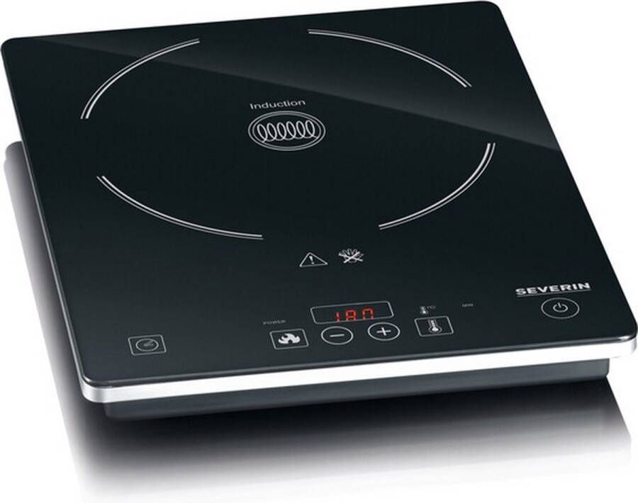 Severin Enkele inductiekookplaat KP 1071 Timerfunctie automatische panherkenning vitrokeramiek