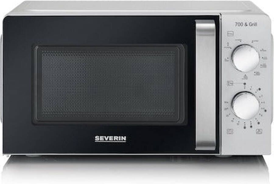 Severin MW 7780 magnetron Zwart Zilver Grill-magnetron Aanrecht 17 l 700 W