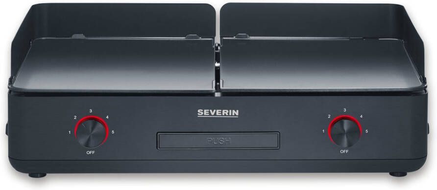 Severin PG 8569 Plancha BBQ Grill SUAVE Twee aparte verwarmingszones Keramische coating 240 °C