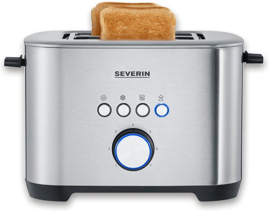 Severin AT 2620 Broodrooster met bagelfunctie – 800W – Roestvrij staal – 7 standen - Foto 6