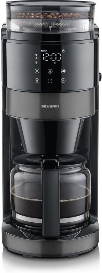 Severin KA 4830 Koffiezetapparaat met Molen – Perfect Grind – 1 25 L – Glazen Kan
