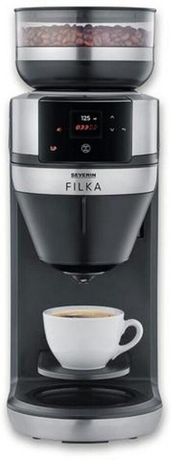 Severin KA 4853 FILKA Filterkoffiezetapparaat – Volautomaat – Bonen & Filterkoffie – 5 Sterktes – Touch Display – Thermoskan