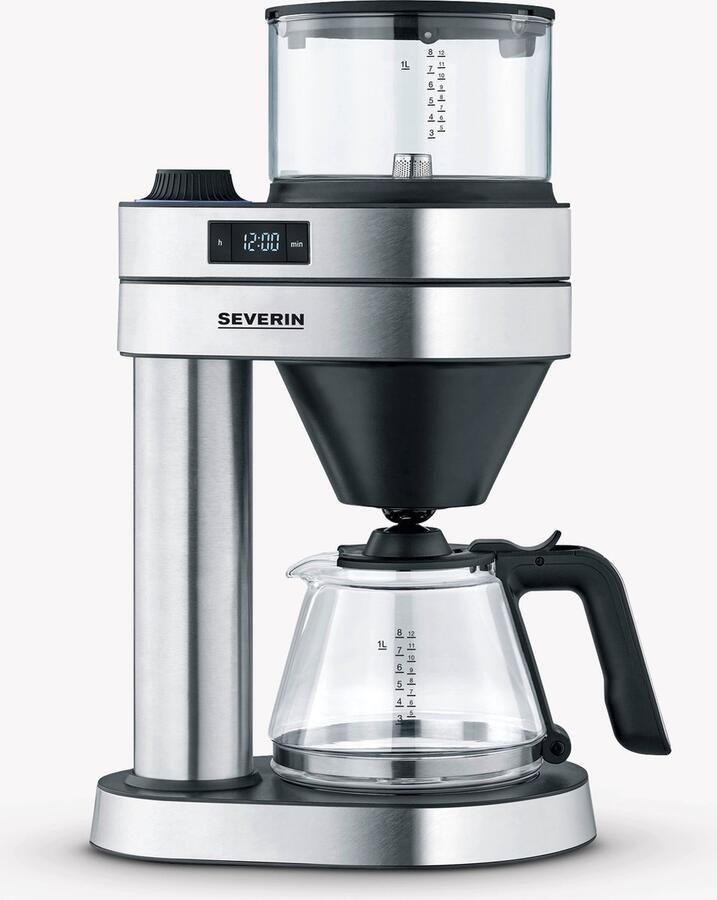 Severin KA 5762 Caprice Filterkoffiezetapparaat – Pour Over Smaak – Thermotronic 92–96°C – Timer – RVS – Warmhoudfunctie - Foto 2