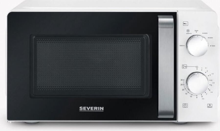Severin MW 7885 -Solo magnetron 17 Liter – 6 Vermogensstanden – Compact Wit