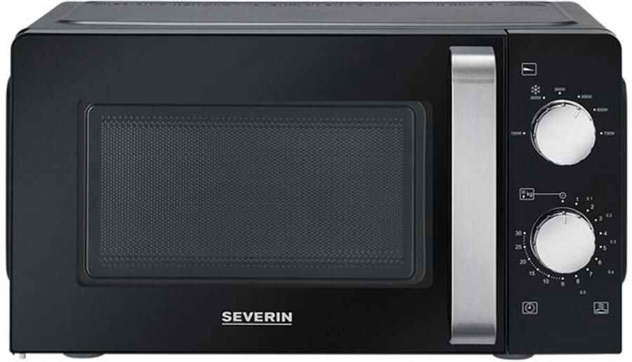 Severin MW 7886 Solo magnetron 17 Liter – 6 Vermogensstanden – Compact Zwart - Foto 2
