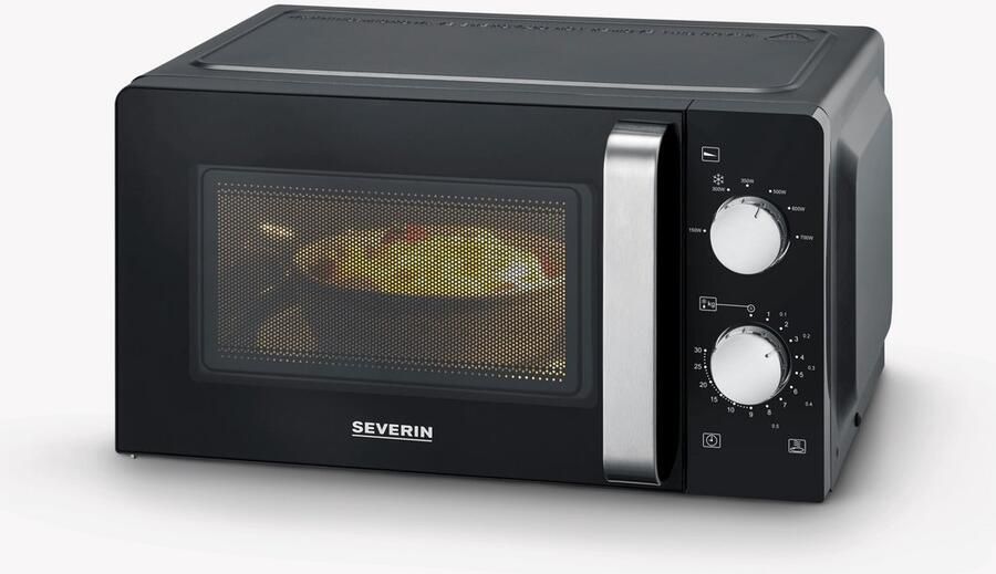 Severin MW 7886 Solo magnetron 17 Liter – 6 Vermogensstanden – Compact Zwart - Foto 9