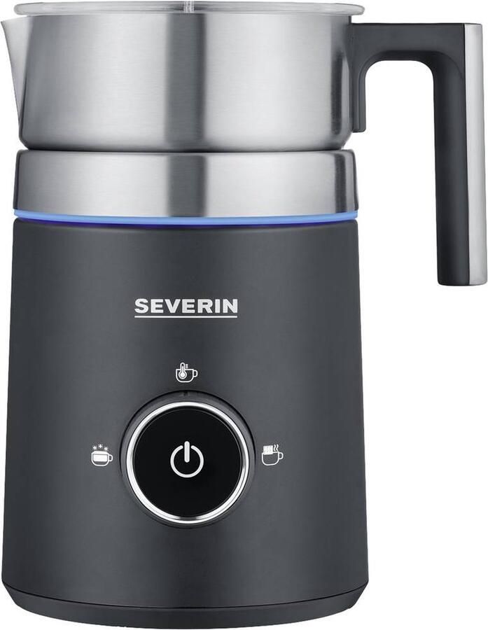 Severin SM 3585 Spuma 500 Melkopschuimer met inductietechniek PFAS-vrij Vaatwasserbestendige roestvrijstalen kan 500ml 3 programma's