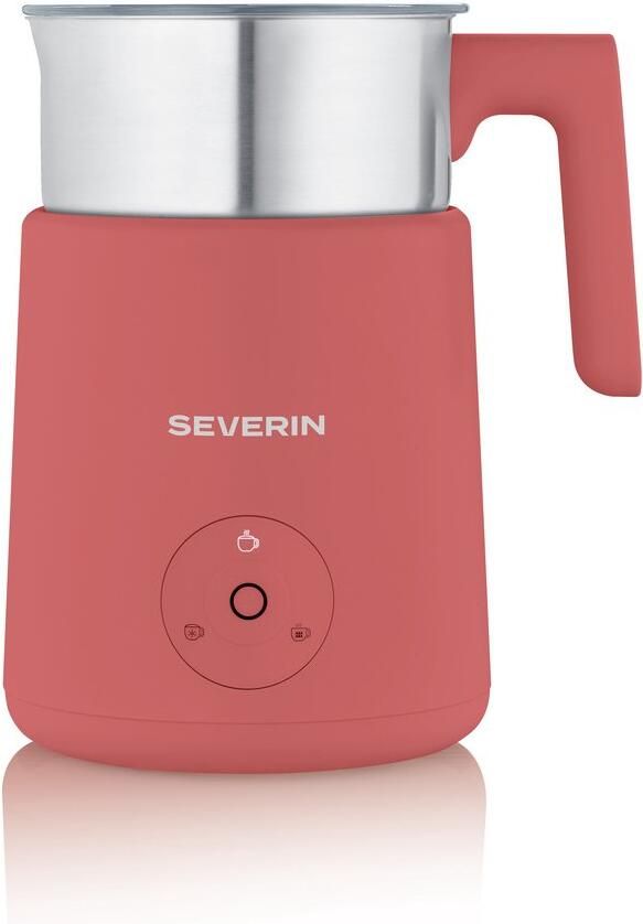 Severin SM 3595 Spuma Lite Inductie Melkopschuimer – Koraalrood – 400 ml – Warm & Koud Opschuimen – Chocoladefunctie - Foto 2
