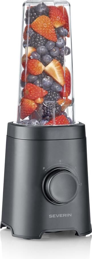 Severin SM 3743 Smoothieblender 320W – Smoothie To Go – 2 Bekers 600 ml – 2 Snelheden + Pulse