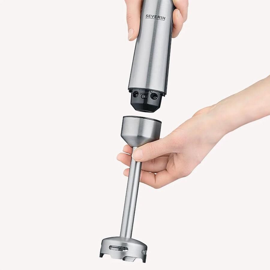 Severin SM 3773 Staafmixer – 1000 Watt – RVS – 4-Blads Mes – Inclusief Mengbeker 700 ml – Traploze Snelheidsregeling - Foto 2