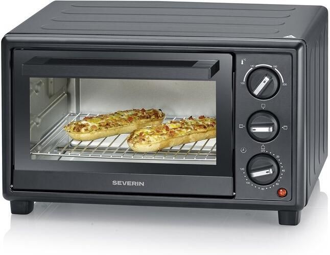 Severin TO 2078 Bak- en Toastoven – 20 Liter – Boven- en Onderwarmte – Timer – Zwart