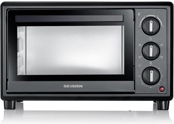 Severin TO 2079 Bak- en Toastoven met Pizzasteen & Draaispit – Hetelucht 20 Liter – 1600 W - Foto 2