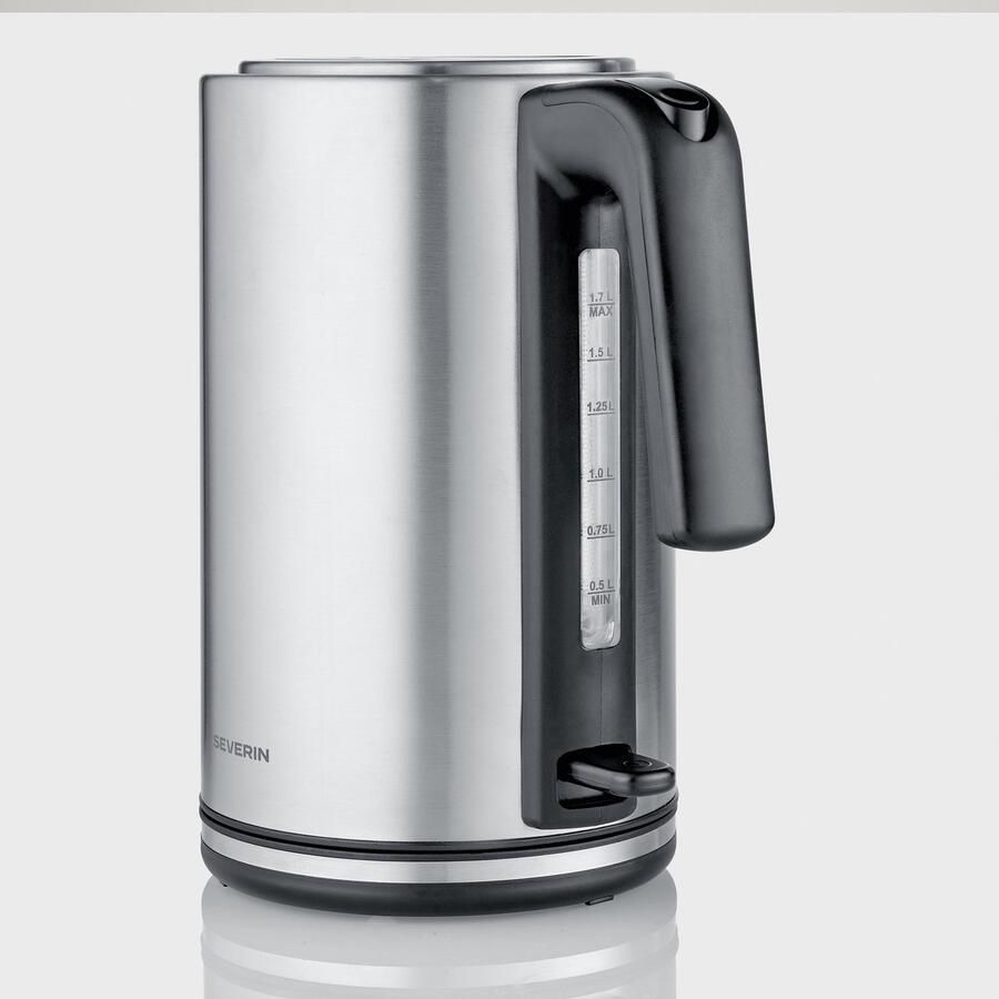 Severin WK 3449 Waterkoker – 1 7 Liter – 2400W – RVS – Zwart Zilver