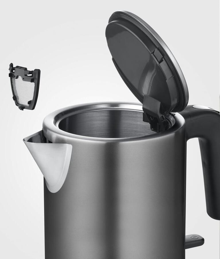 Severin WK 9342 Waterkoker – 2400W – RVS – 360° Draadloos – Compact Zwart