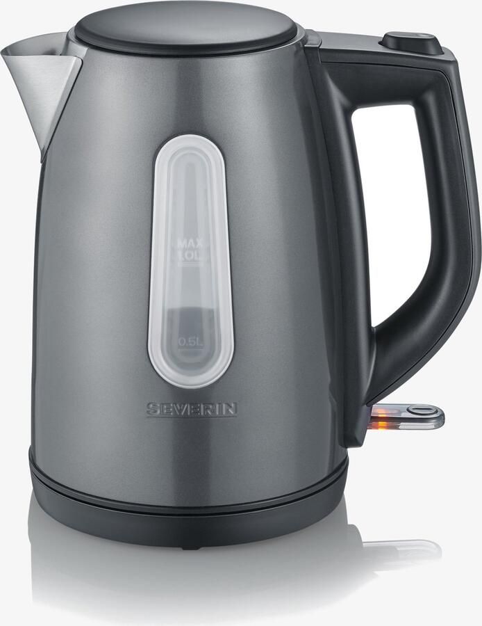 Severin WK 9540 waterkoker 1 l Zwart Grijs Metallic 2200 W - Foto 2