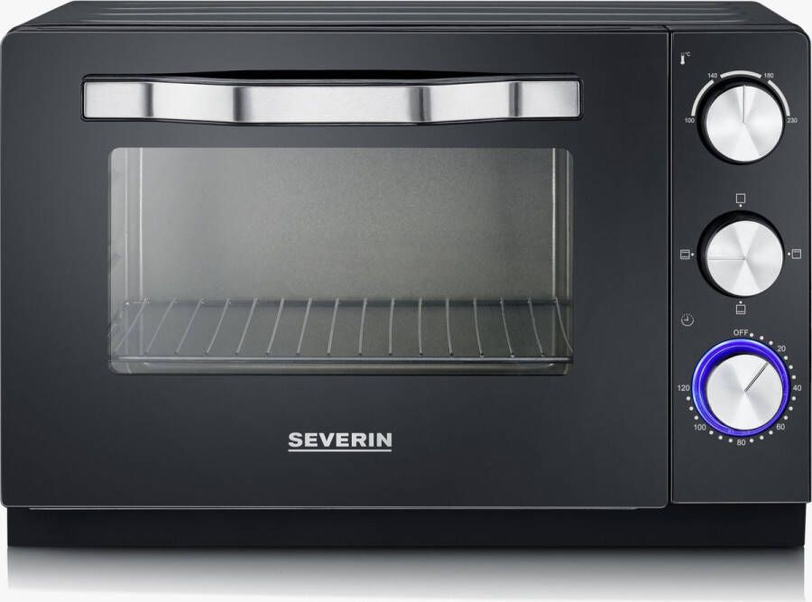 Severin TO 2070 Vrijstaande oven Zwart 20 liter 1380 watt - Foto 2