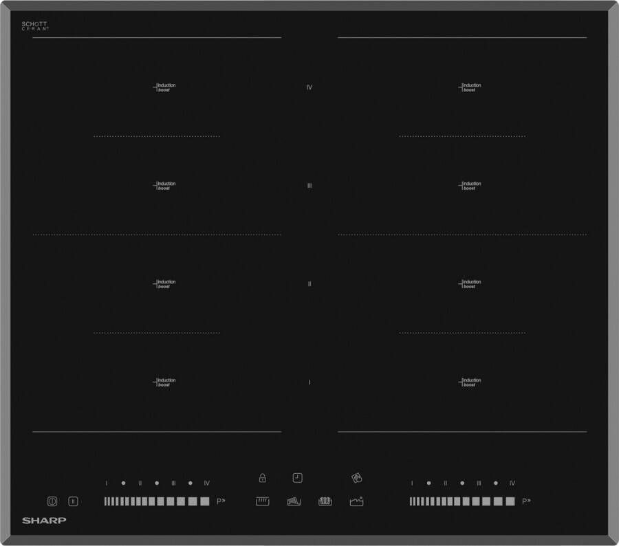 Sharp Kookplaat Inductie KH6I46CS00EU | Inductiekookplaten | 4974019194349