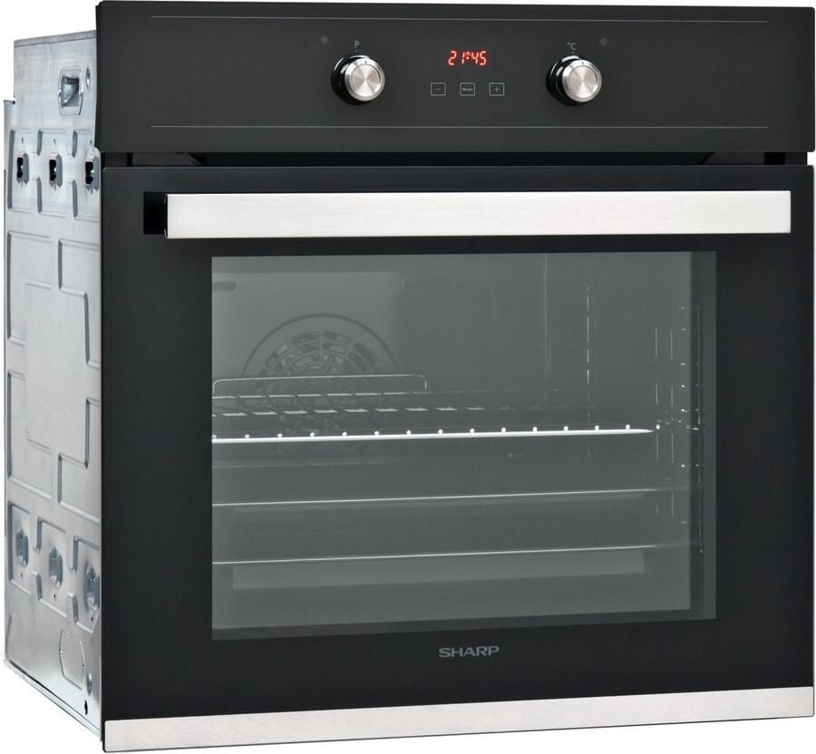 Sharp Home Appliances Sharp-K-60D22BM1EU-Inbouw oven-Nis 60-energie klasse A-zwart