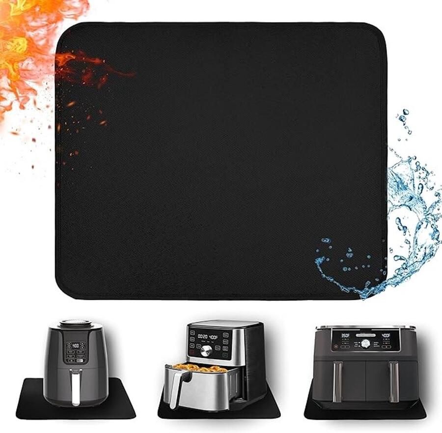 ShawnQ Hittebestendige siliconen airfryer mat 30x45 cm beschermt werkblad tegen hitte en vet