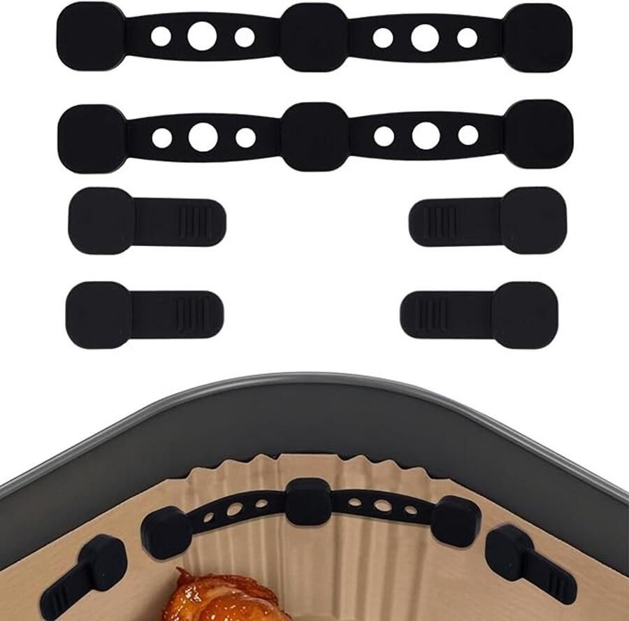 ShawnQ Magnetische Houders voor Airfryer Bakpapier 2 Sets