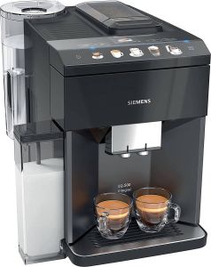 Siemens BERKATMARKT EQ.500 integral TQ505R09 Automatische koffiemachine met touchscreen Hiermee kan je twee kopjes tegelijk bereiden iAroma-systeem zwart