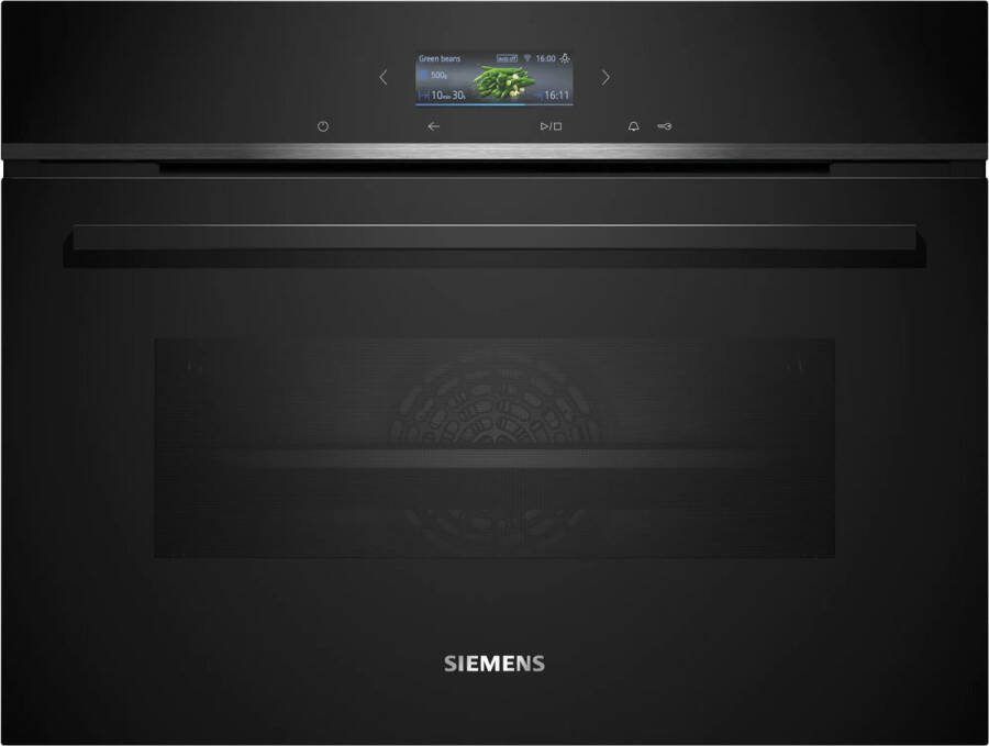 Siemens CB734G1B1 oven 60 cm x 45 cm Zwart Air Fry-functie: voor perfect en gezonde gefrituurde gerechten Home Connect Eenvoudige reiniging