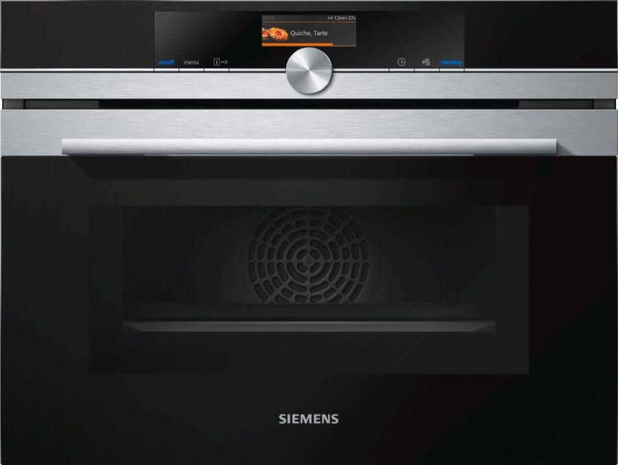 Siemens CM656NBS1 EXTRAKLASSE Inbouw ovens met magnetron Zwart