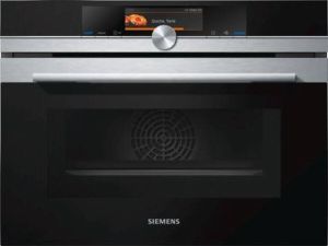 Siemens CM678G4S1 iQ700 Compacte oven met magnetron Zwart