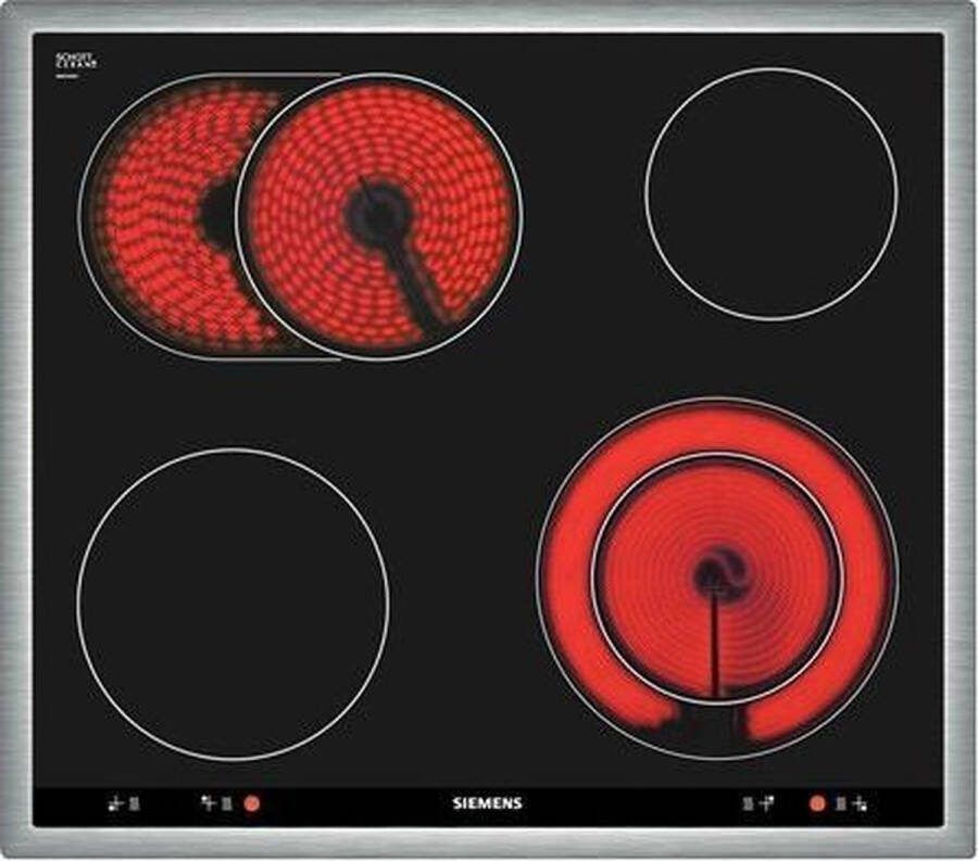 Siemens inbouw fornuis combinatie restant: EA645GN17 keramische kookplaat HE517ABS0 oven