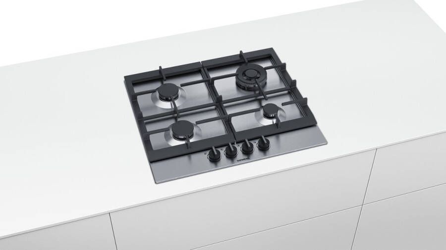 Siemens EC6A5HB90D Inbouw Gaskookplaat Roestvrijstaal