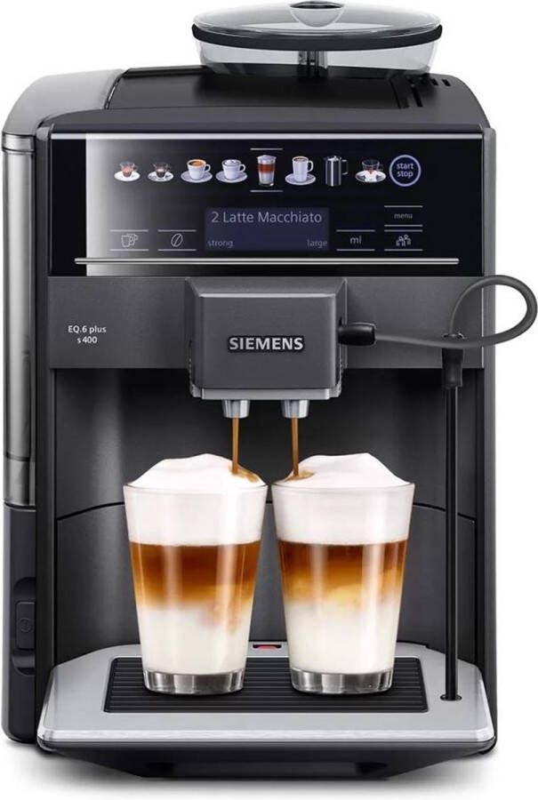 Siemens EQ6 Plus s400 TE654319RW Volautomatische espressomachine Zwart