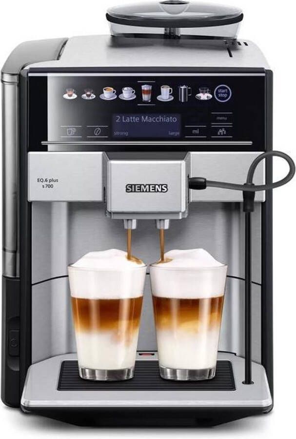 SIEMENS Volautomatisch koffiezetapparaat EQ.6 plus s700 TE657M03DE automatische reiniging tot 4 favorieten inclusief geïsoleerd melkreservoir - Foto 3