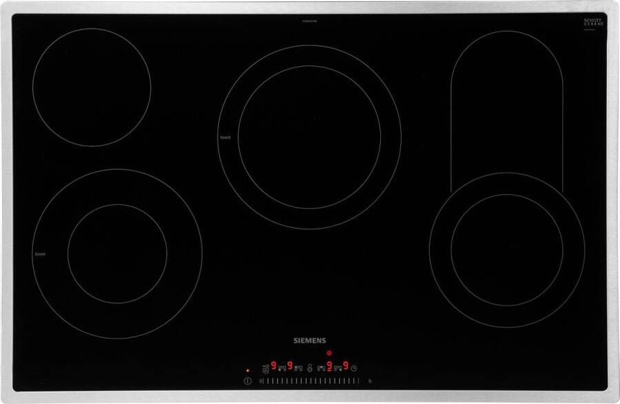 SIEMENS Elektrische kookplaat van SCHOTT CERAN ET845FCP1D 20 % meer vermogen bij het opwarmen dankzij powerboost-functie - Foto 2