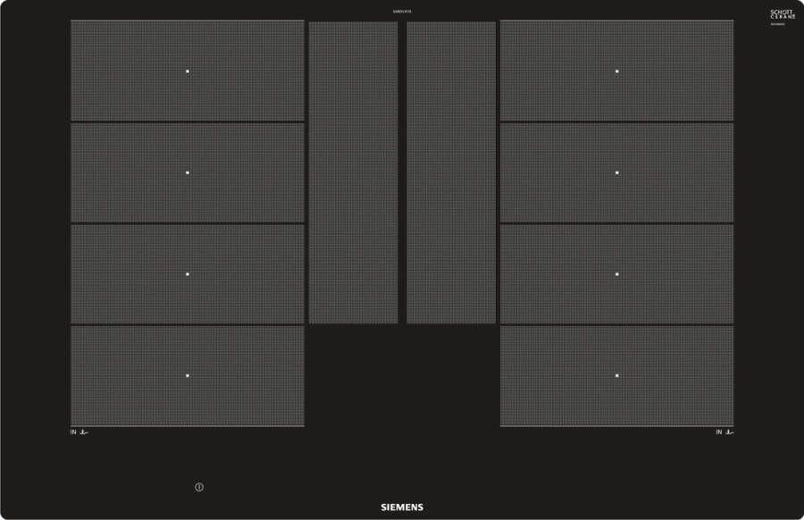 SIEMENS Flex-inductiekookplaat van SCHOTT CERAN EX801LYC1E met powermove plus - Foto 2
