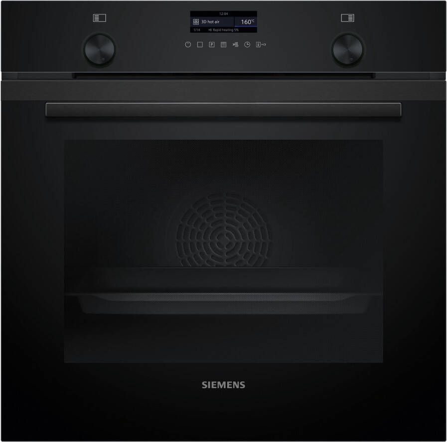 Siemens HB279GBB3 iQ500 Inbouwoven 60 x 60 cm Zwart Energielabel A Air Fry Pyrolyse