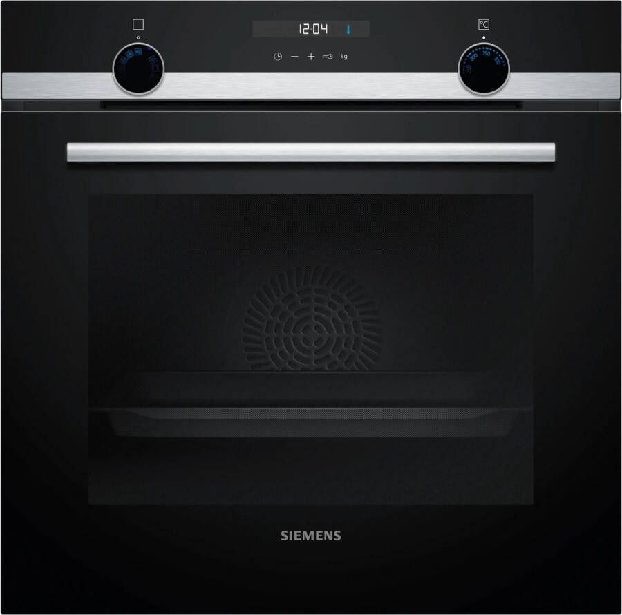 Siemens HB537GES3 iQ500 Inbouwoven 60 x 60 cm 71 l Inox Eenvoudig te reinigen met Hydrolyse en ecoClean