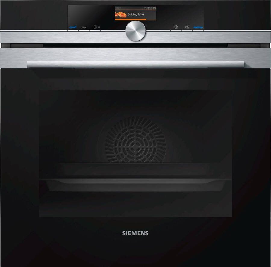 Siemens HB676G0S1 Inbouw oven RVS Zwart