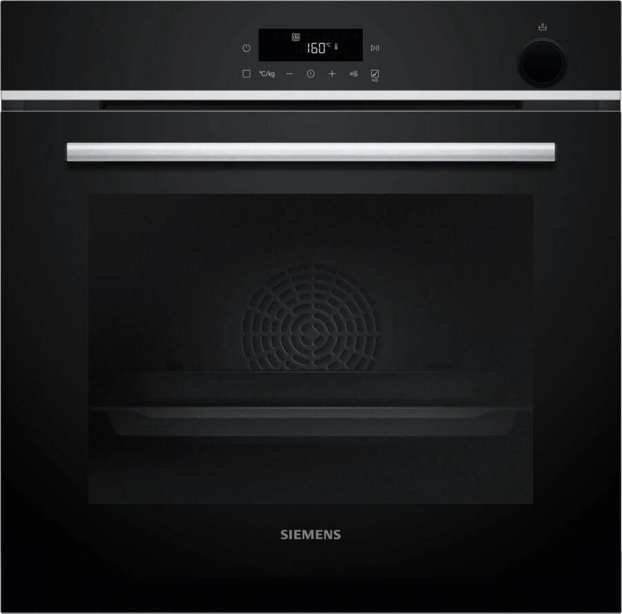 Siemens HR572GBS3 iQ300 Inbouwoven Toegevoegde stoom Eenvoudig te reinigen: pyrolyse + hydrolyse 71 l Zwart