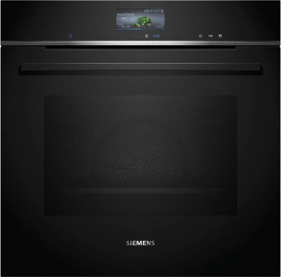 Siemens HS736G1B1 iQ700 Inbouwoven met stoom 60 cm x 60 cm 4D Hetelucht Air Fry-functie: voor perfect en gezonde gefrituurde gerechten Zwart Home Connect - Foto 2