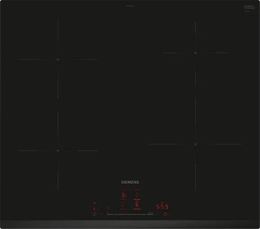 Siemens EH631HEB1E iQ100 Inbouw elektrische kookplaat Zwart Ingebouwd Inductiekookplaat 4 zone(s) - Foto 2