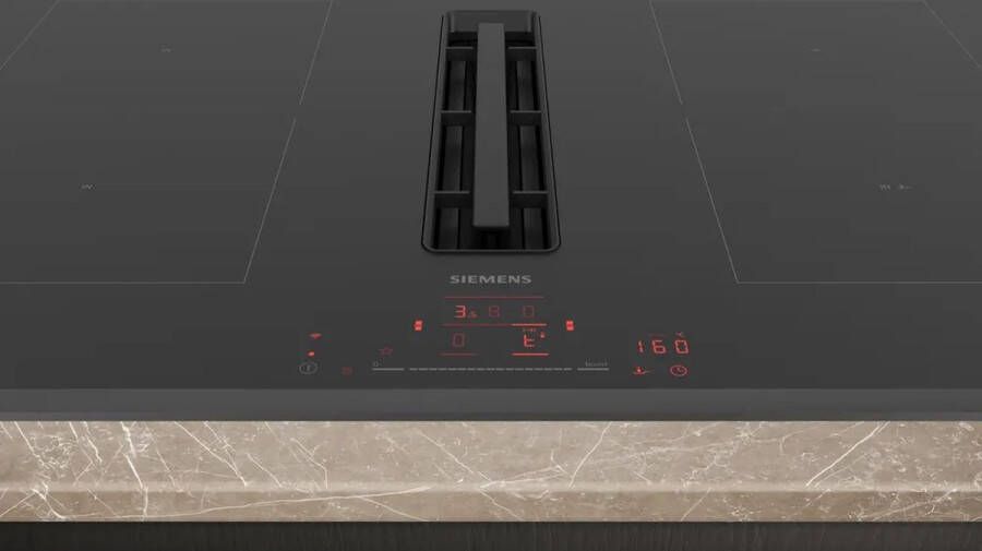 Siemens iQ500 ED851HQ26E kookplaat Zwart Ingebouwd 80 cm Inductiekookplaat zones 4 zone(s) Inbouw afzuigkap - Foto 1
