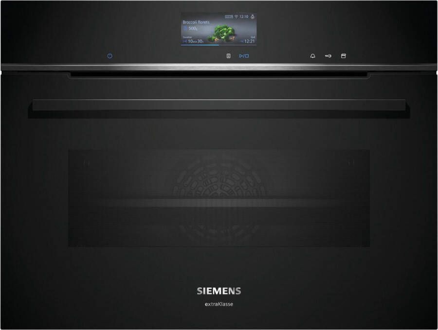 Siemens iQ700 CS736GCB1F stoomoven Middelmaat Zwart Roestvrijstaal Touch