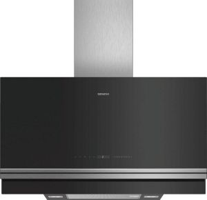Siemens iQ700 LC97FVW60 Wall-mounted cooker hood 730m³ uur A Zwart Roestvrijstaal afzuigkap