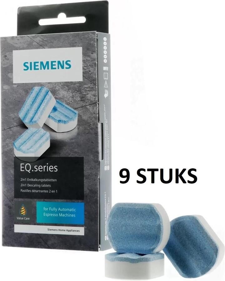 Siemens 9 Ontkalkingstabletten