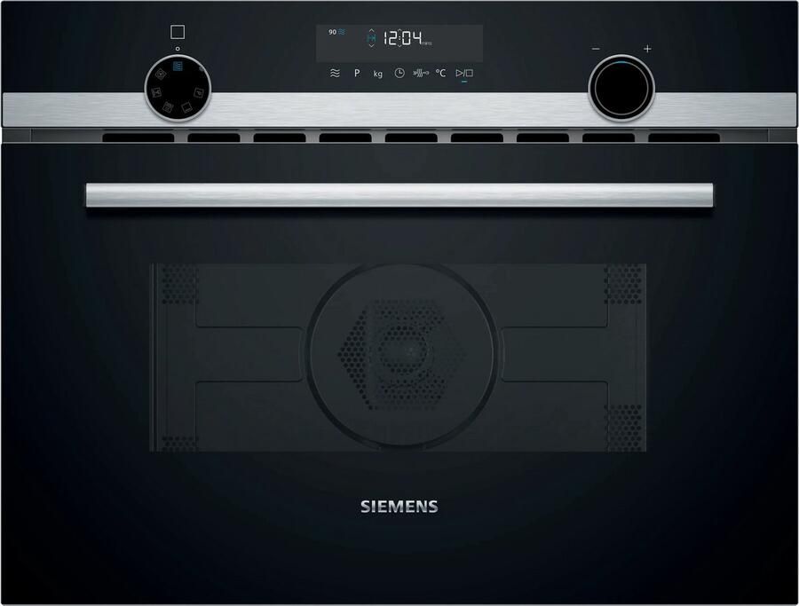 Siemens CM585AGS1-1 iQ500 Inbouwoven met magnetronfunctie + 3 Jaar Gratis Extra Garantie