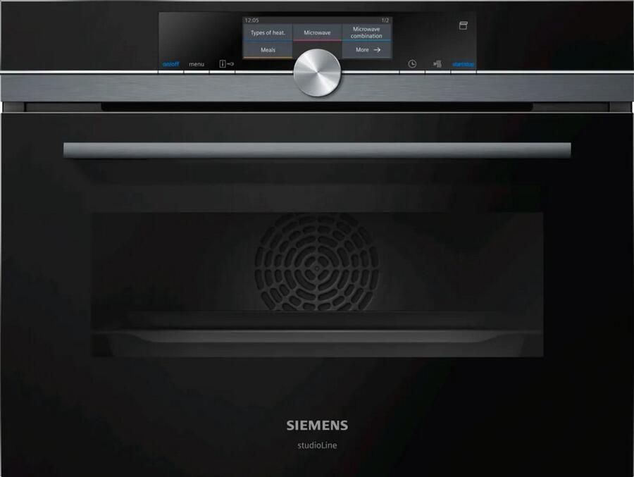 Siemens compacte oven met magnetron en added steam