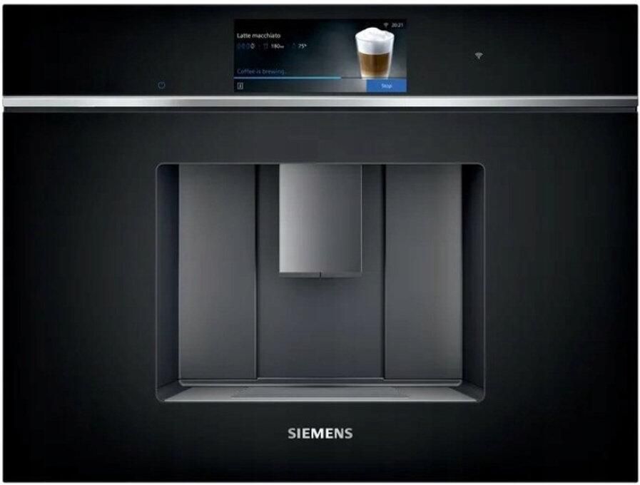 Siemens CT718L1B0 iQ700 Inbouw espressomachine Zwart Home Connect autoMilk Clean
