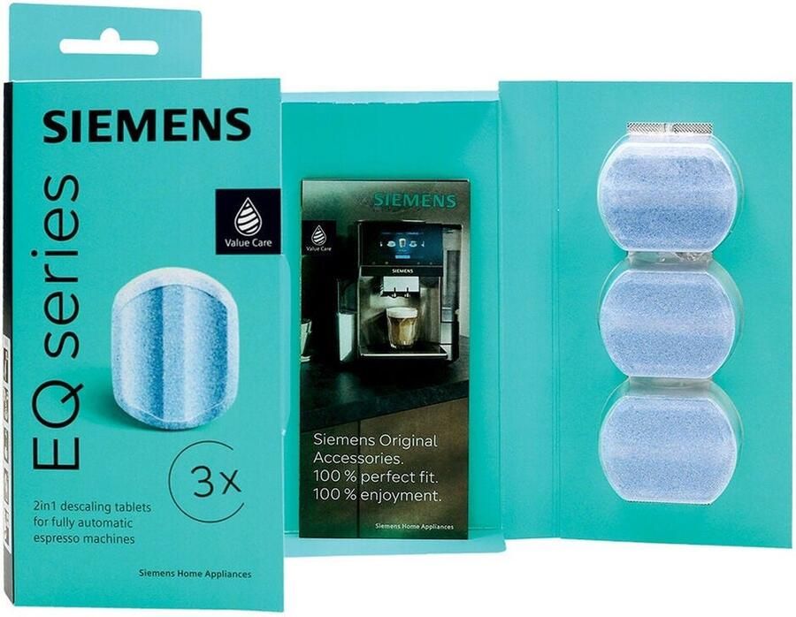 Siemens EQ. Series Ontkalkingstabletten 2-in-1 00312094 TZ80002A 00576693 (3st.)